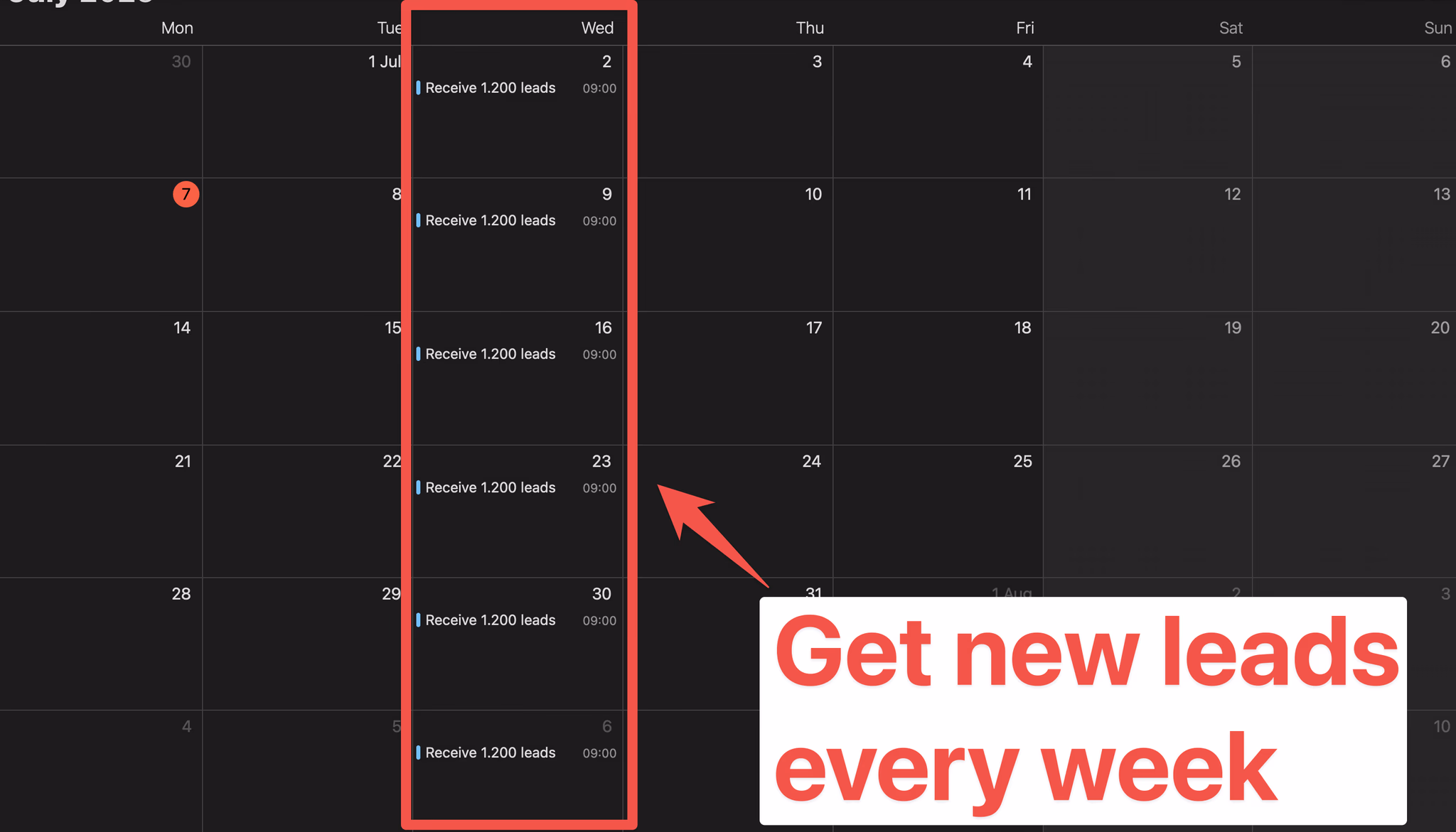 Schedule feature of GiveMeLeads to export leads from LinkedIn Sales Navigator