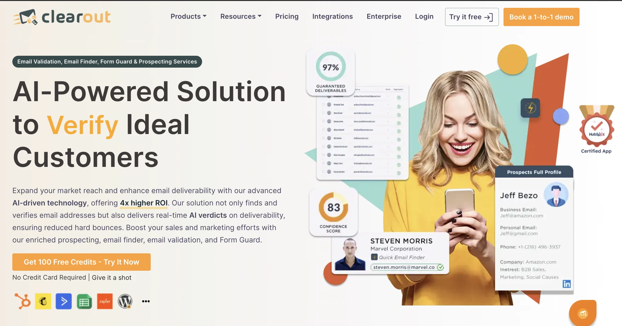 Clearout homepage