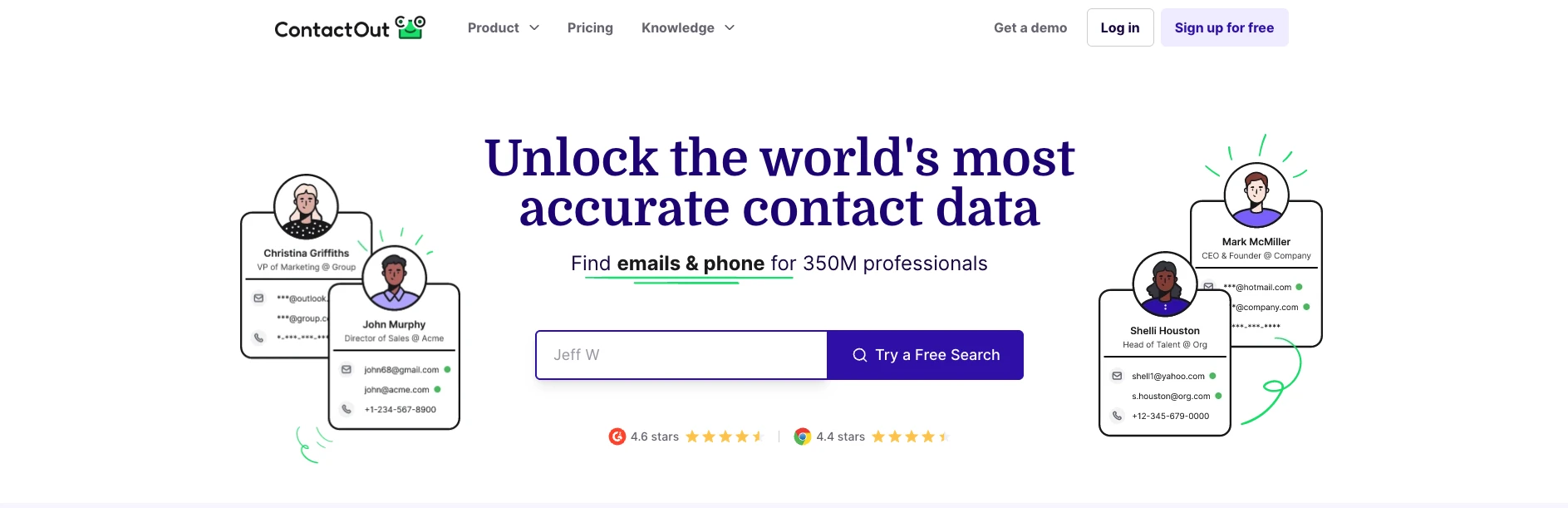 ContactOut homepage