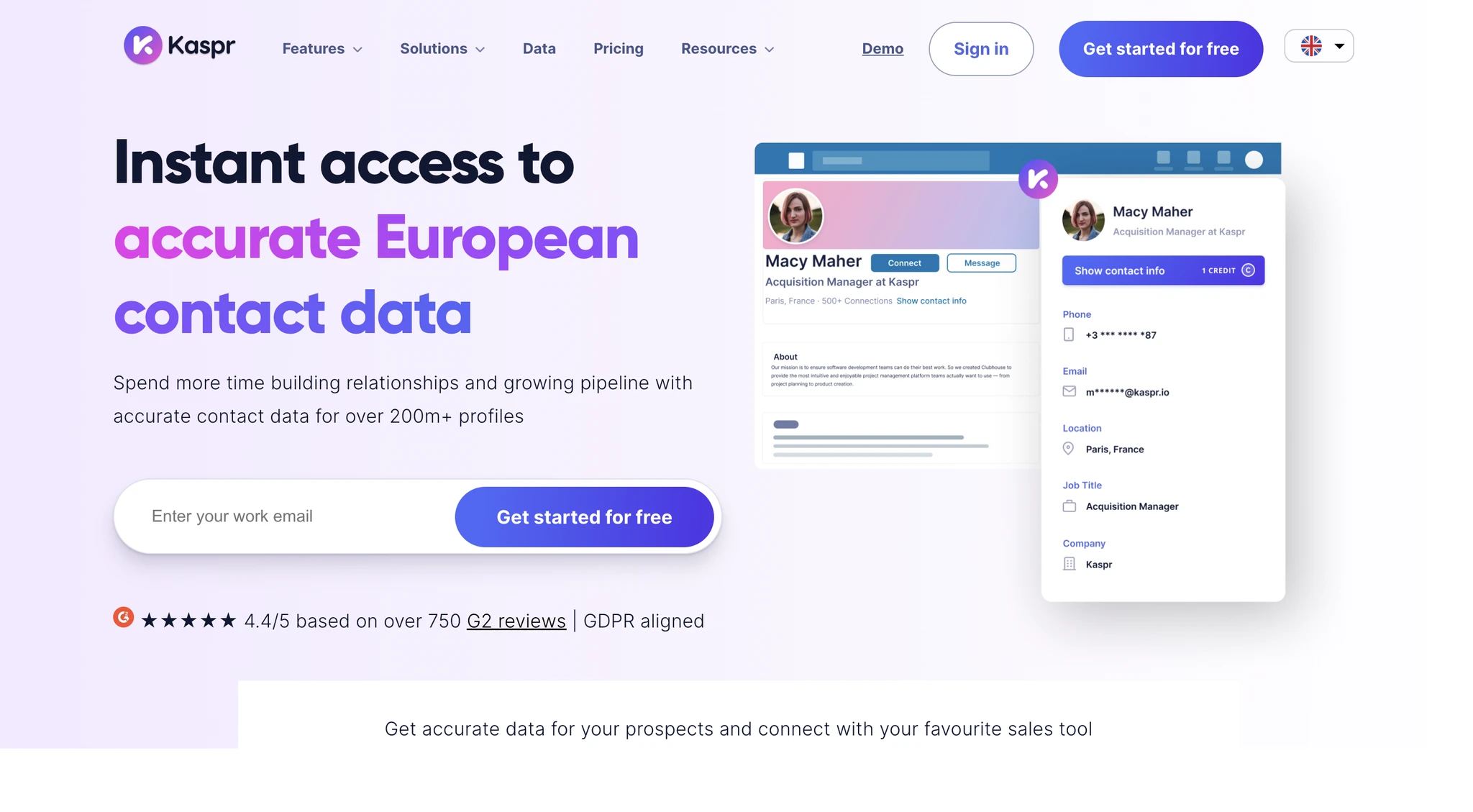 Kaspr homepage