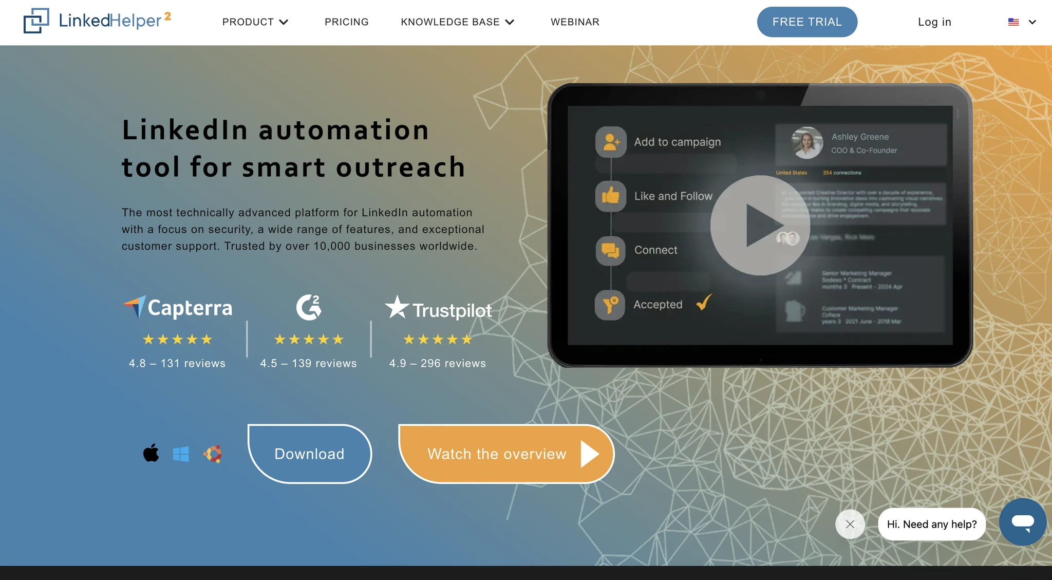 Linked Helper homepage