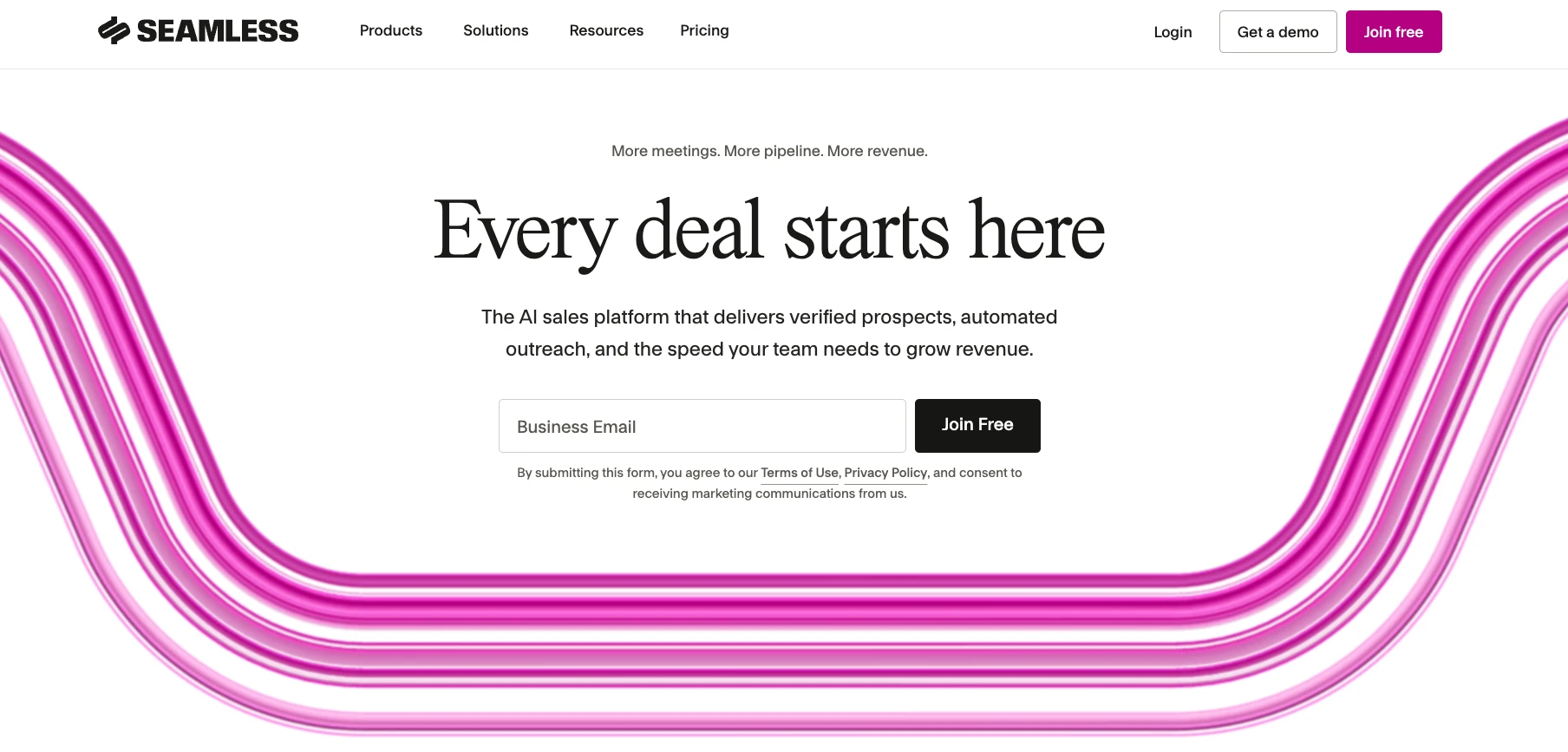 Seamless.ai homepage