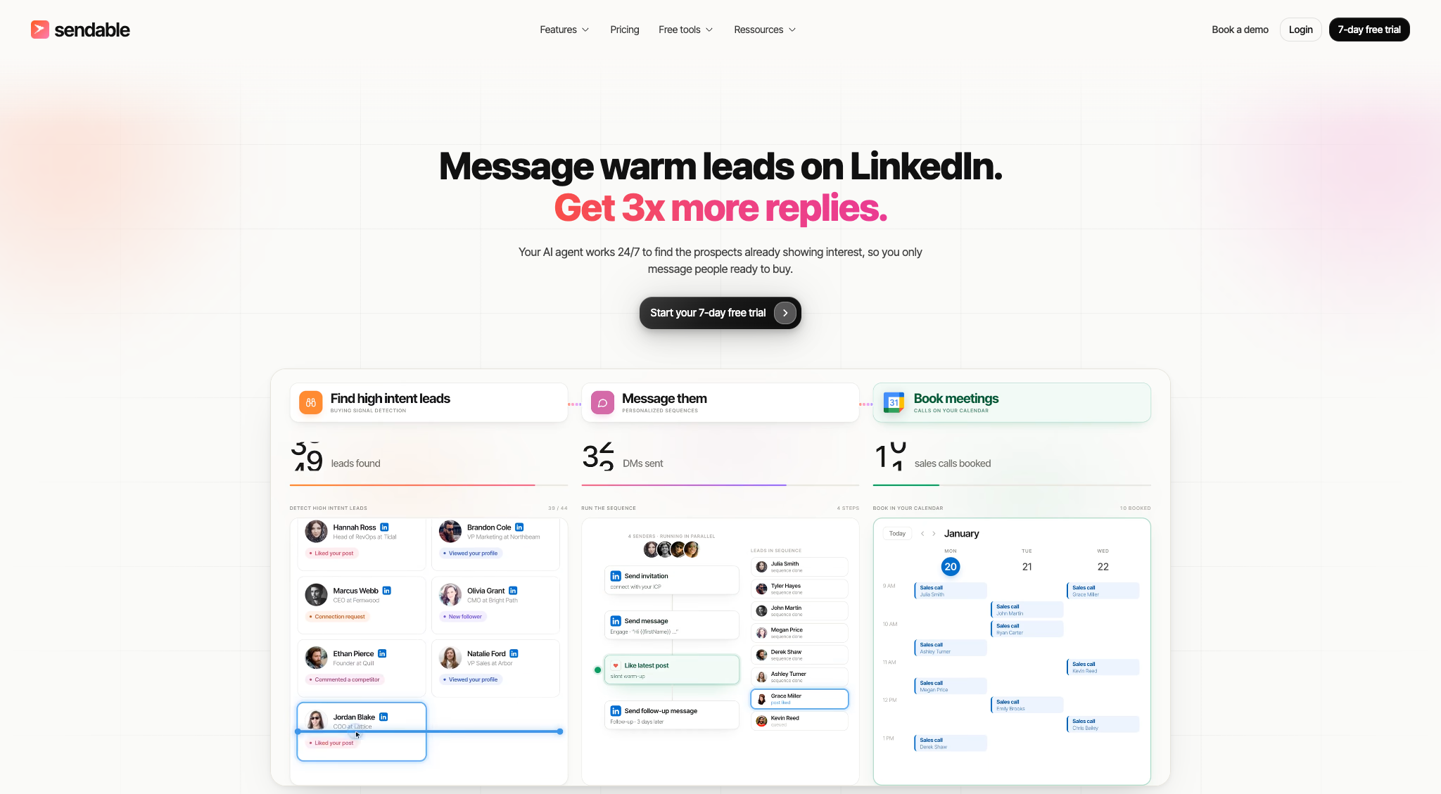 Sendable homepage