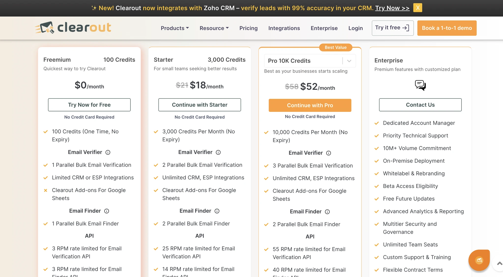 Clearout pricing