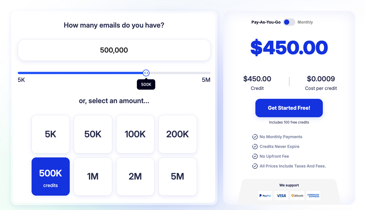 DeBounce pricing