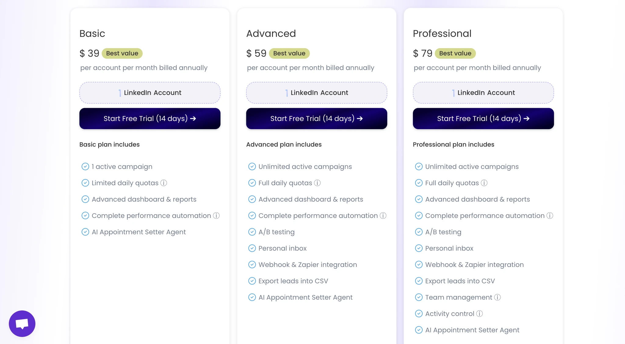 SalesRobot pricing