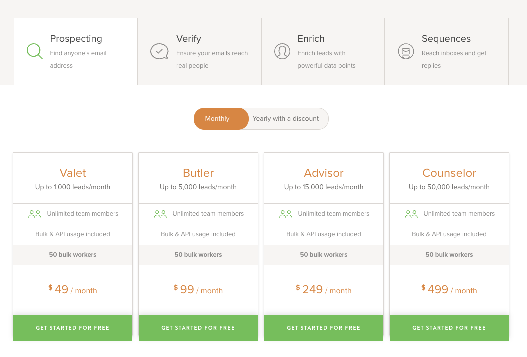Voila Norbert pricing