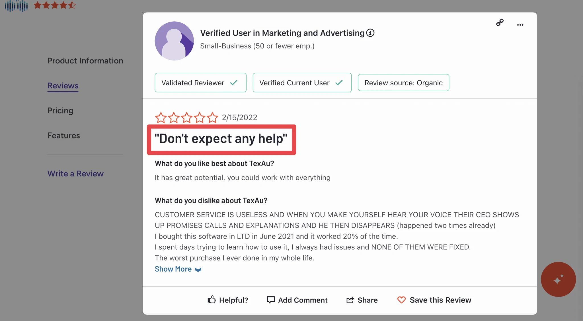 TexAu review
