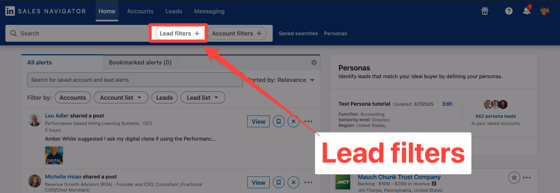 Lead recommendations