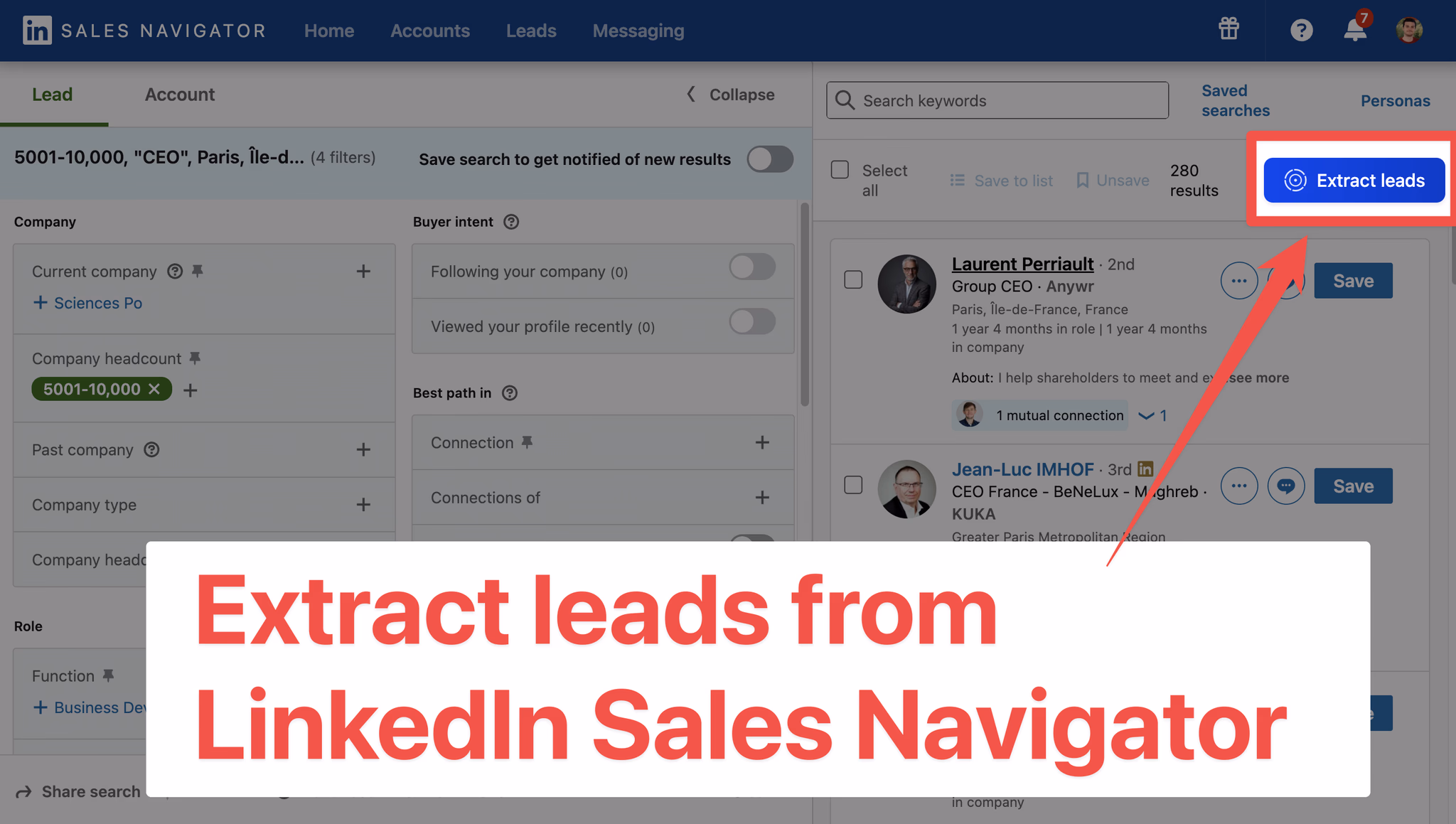 How To Export Leads From Sales Navigator To Excel