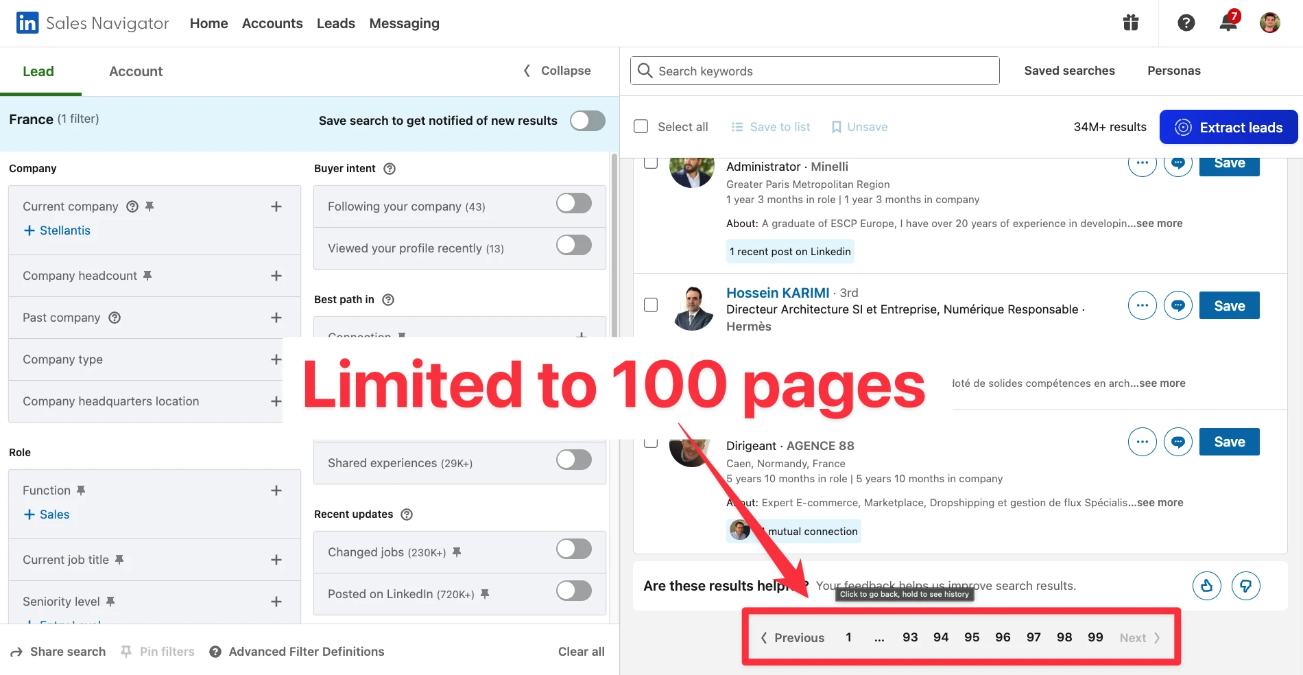 LinkedIn Sales Navigator Limitations