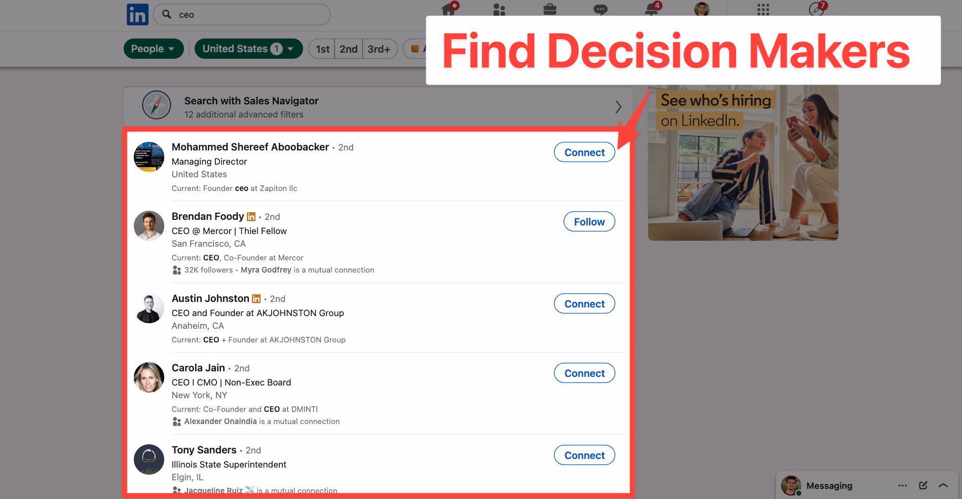 How to Find Decision-Makers on LinkedIn