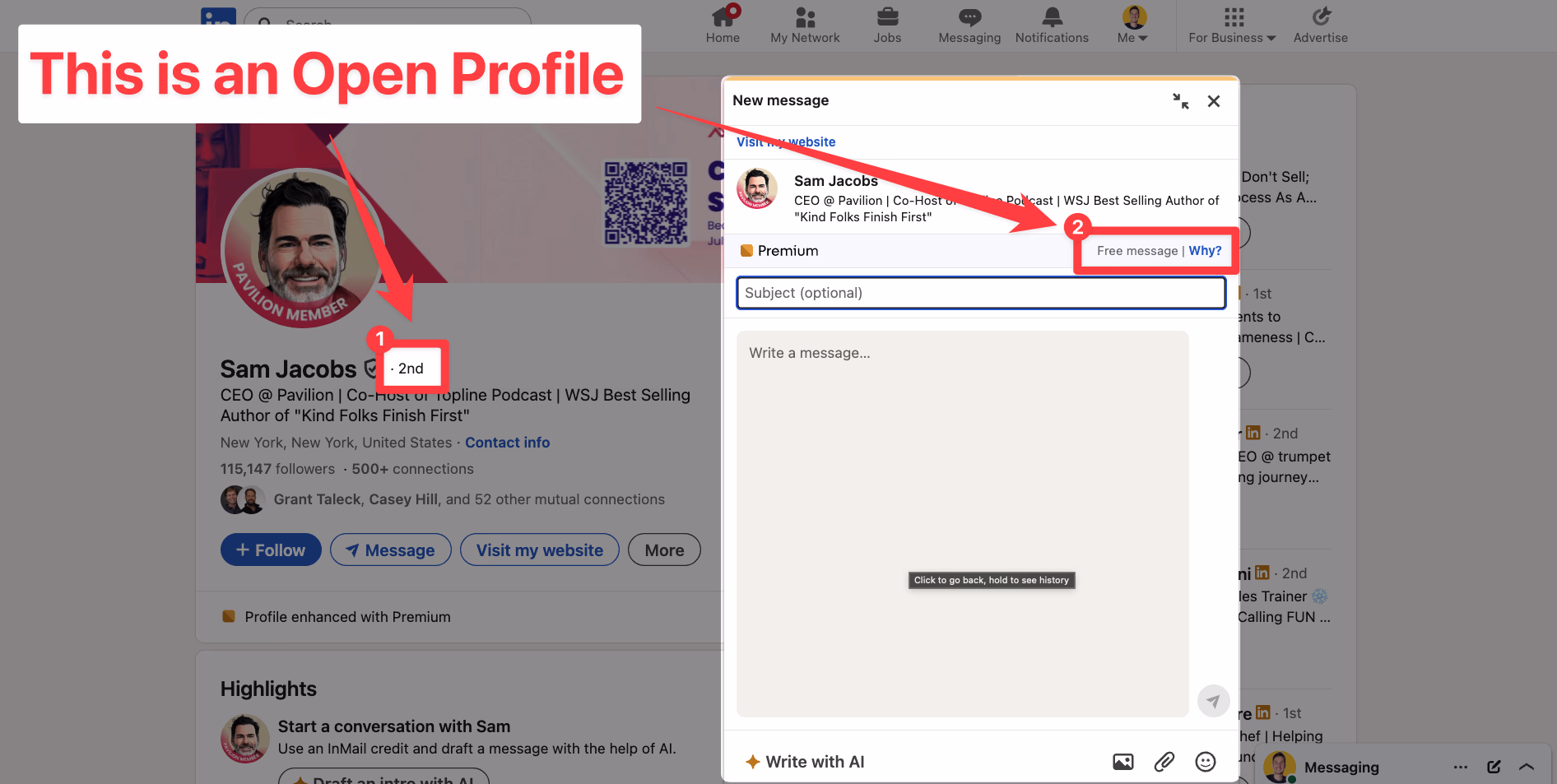 What Is a LinkedIn Open Profile