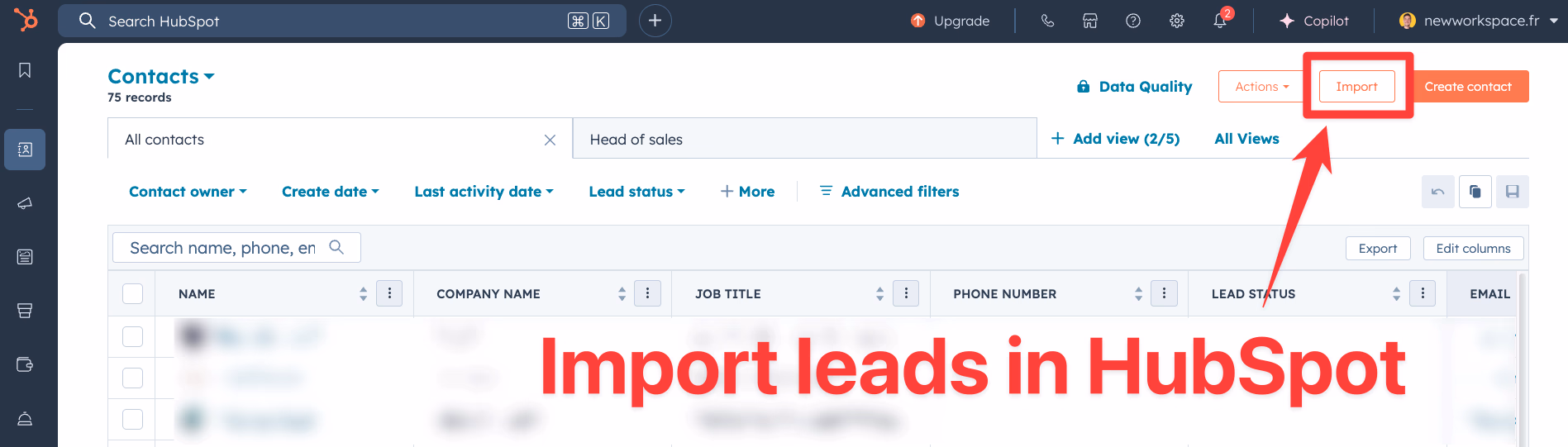 How to import leads in HubSpot from LinkedIn Sales Navigator using GiveMeLeads