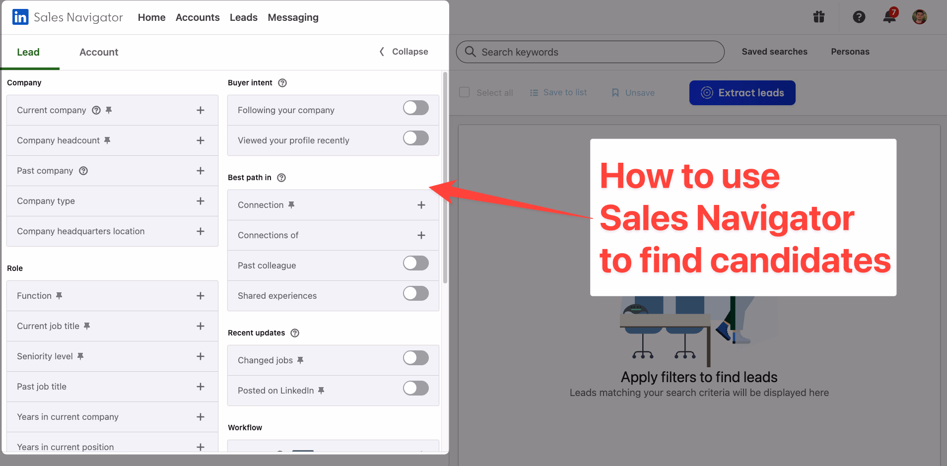 How To Use LinkedIn Sales Navigator For Recruiting