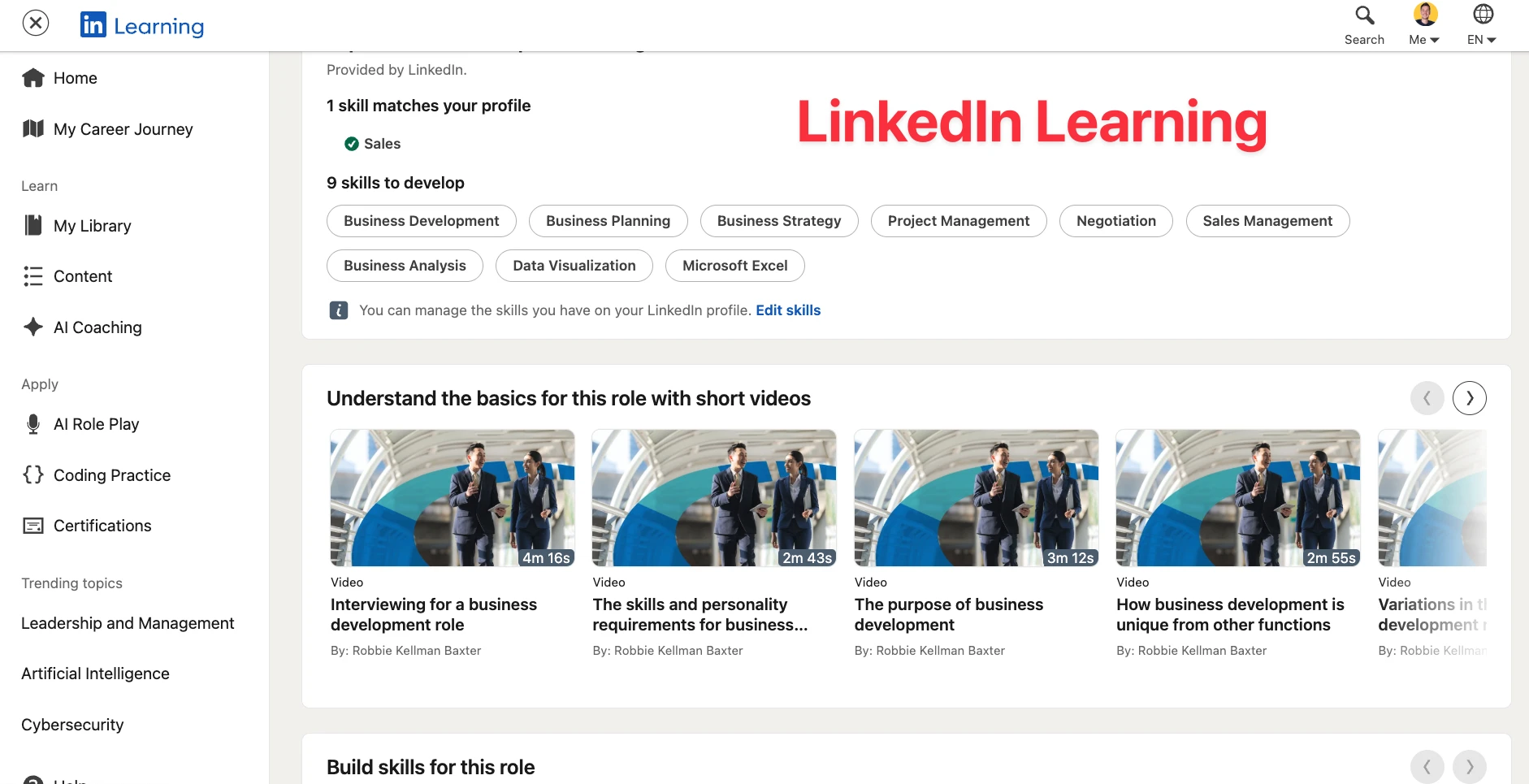 LinkedIn Learning overview