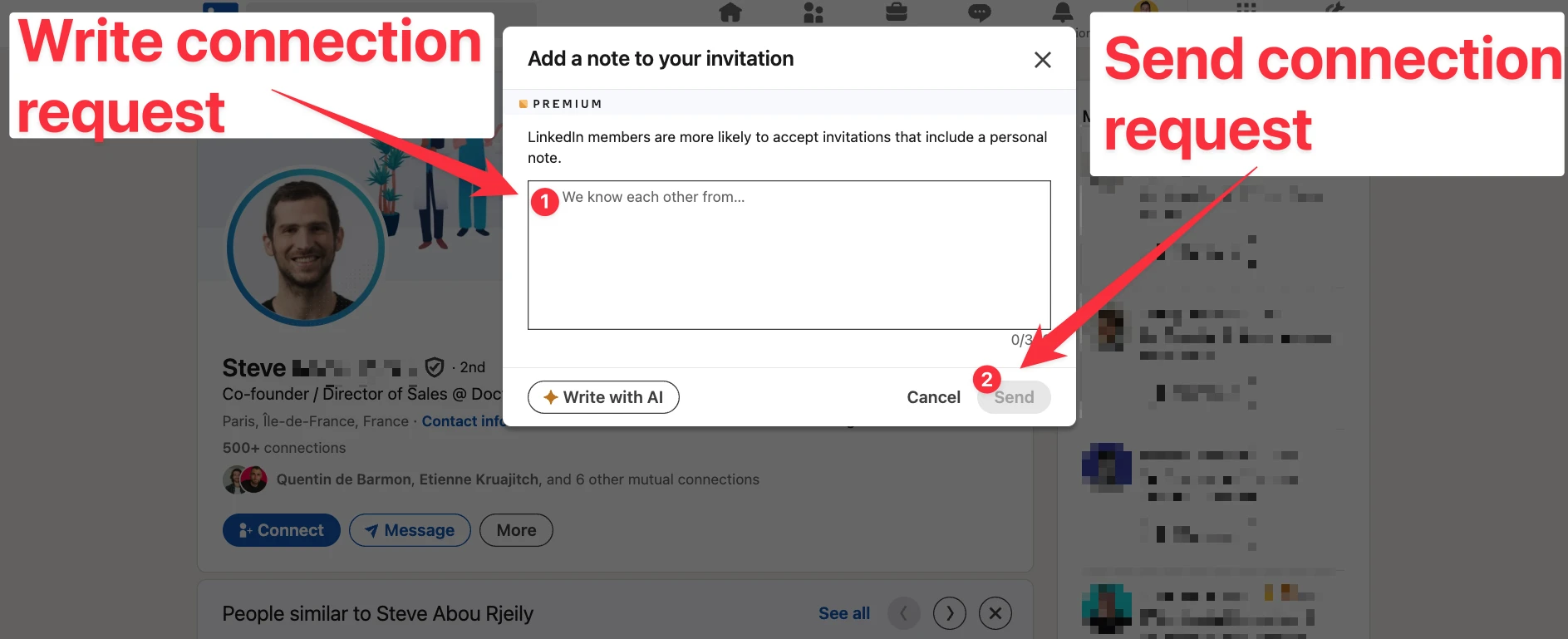 Send personalized invitations on LinkedIn with Premium plan