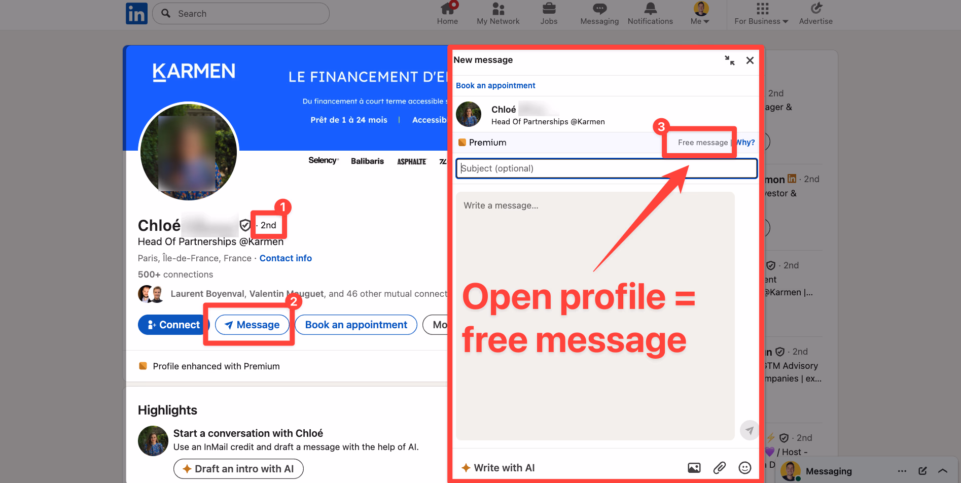 How to find Open Profile on LinkedIn