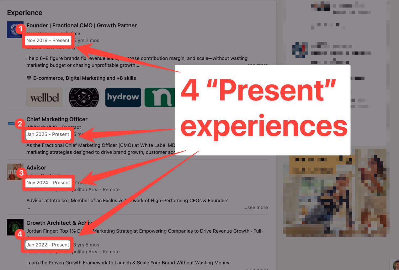 Unqualified leads example on LinkedIn Sales Navigator