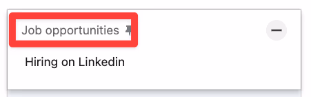 Job opportunities filter on LinkedIn Sales Navigator