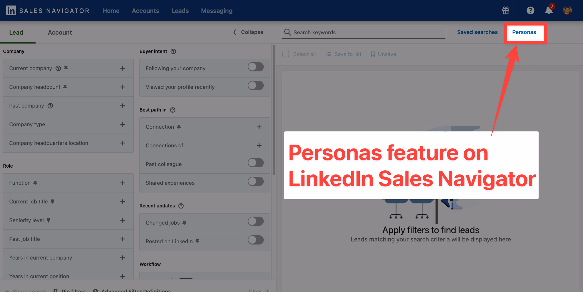 How to Use the Persona Filter on LinkedIn Sales Navigator