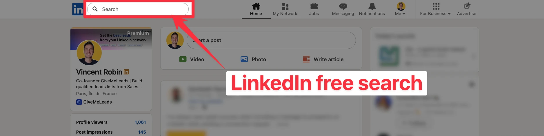 LinkedIn free search