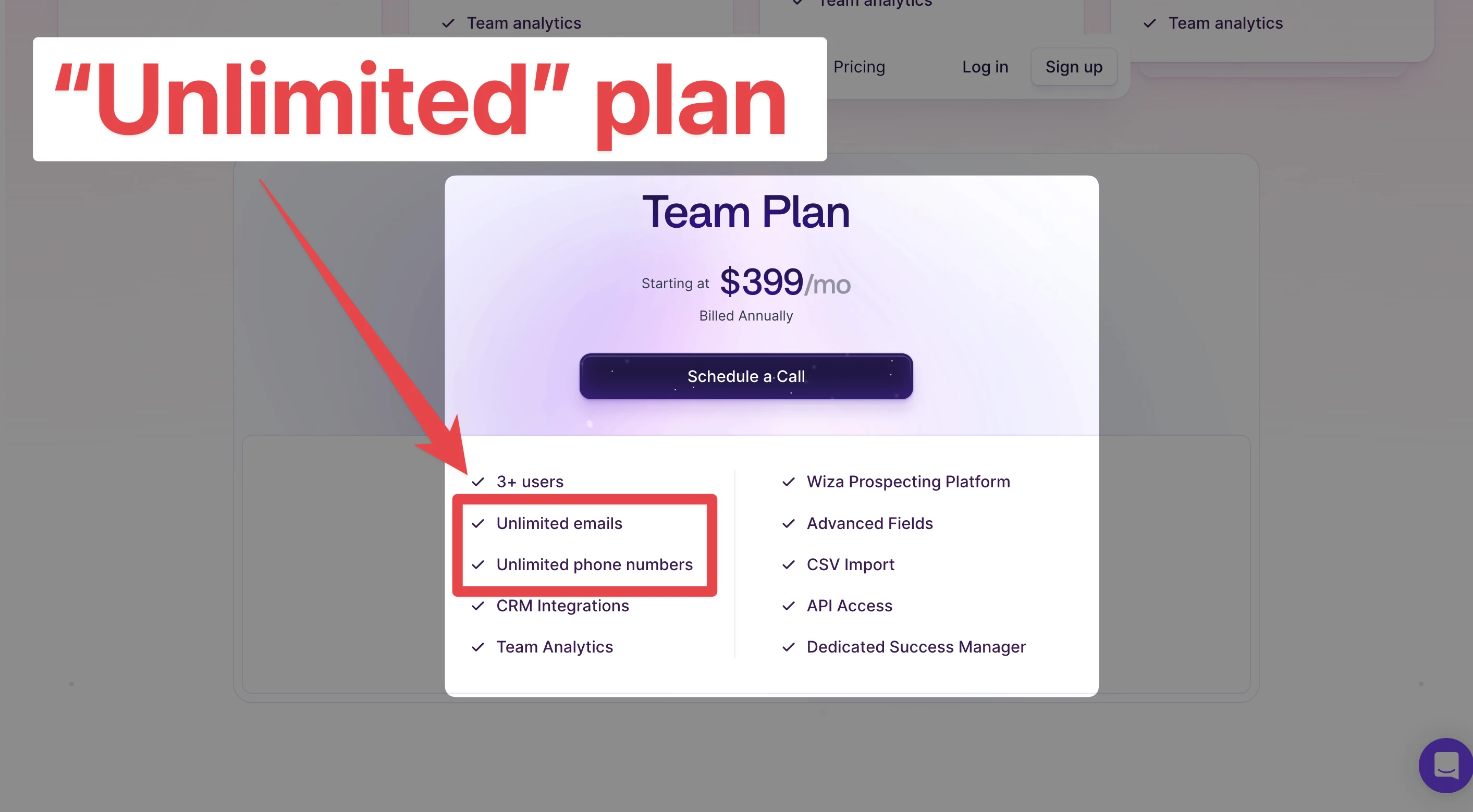 Wiza's Team Plan